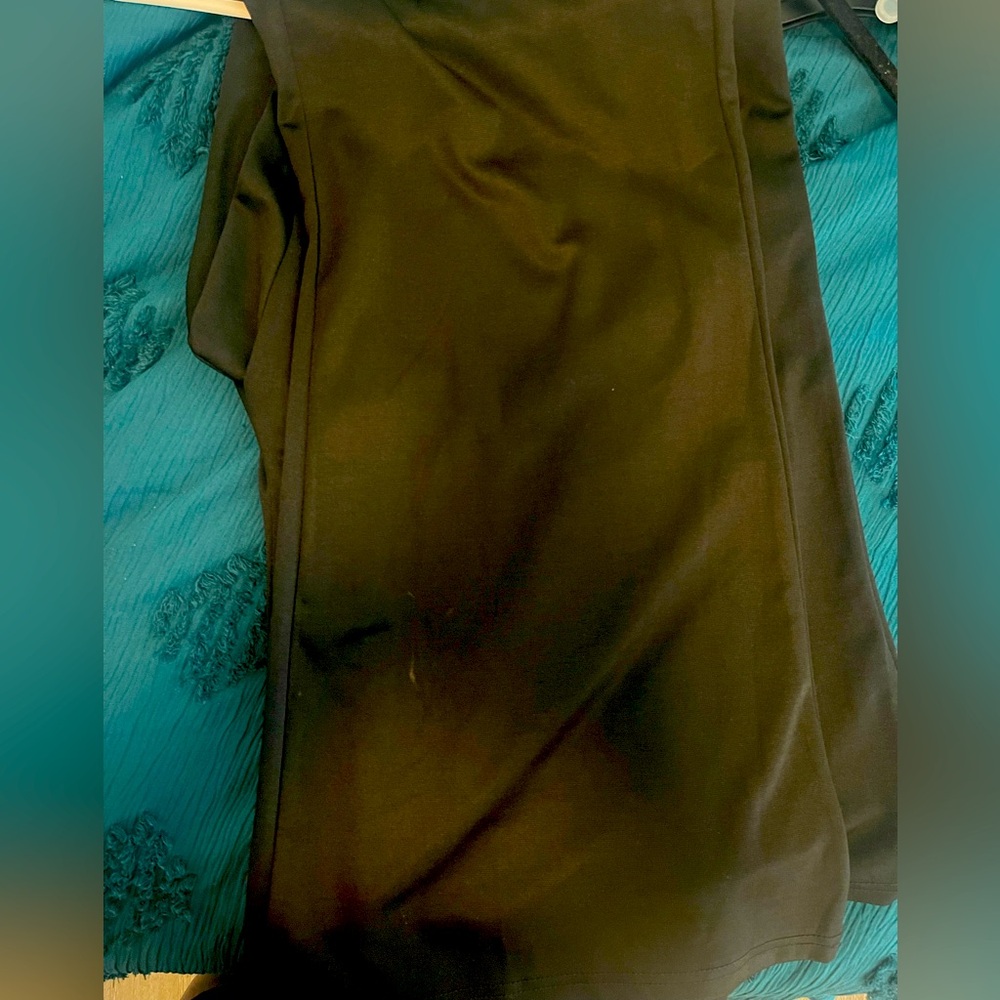 Black flare pull up pants 4x